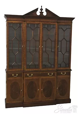 59101EC: COUNCILL CRAFTSMEN Figural Mahogany Breakfront China Cabinet • $2895