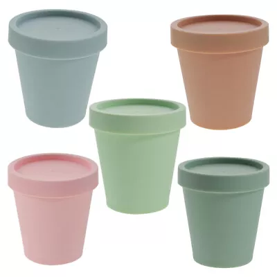 5pcs Freezer Storage Tub Reusable Ice Cream Containers Homemade Ice • £11.32