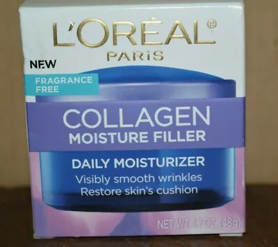 $31.98 • Buy L'oreal Paris Collagen Moisture Filler Daily Moisturizer (1.7 Oz) Free-fragrance