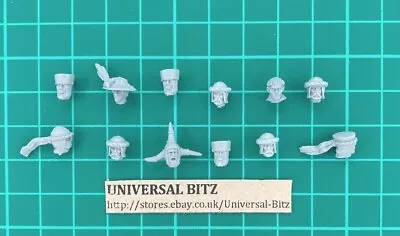 Bretonnian Various Heads X 12 L Bretnonnia Warhammer AOS RARE OOP Z3 B • $12.43