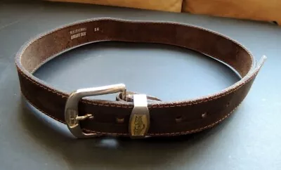 Harley Davidson Brown Leather Belt Men's 28 -33  95. Made In Greece • $22