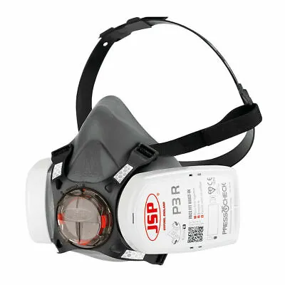 JSP P3 Force 8 Medium Face Size Half-mask With PressToCheck Dust Filters • £19.95