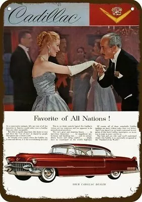 1955 CADILLAC FLEETWOOD SERIES 60 Car Vintage-Look DECORATIVE REPLICA METAL SIGN • $24.99