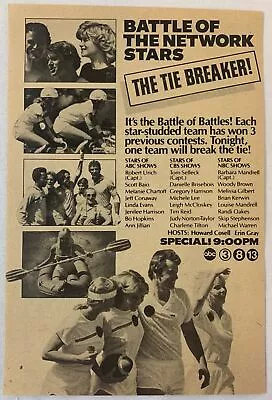 1981 ABC Tv Ad ~ BATTLE OF THE NETWORK STARS • $7.99