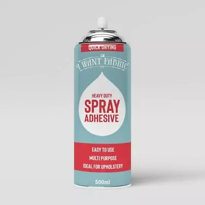 500ml Heavy Duty Spray Adhesive Foam Carpet Fabric Craft Packaging Glue • £8.69