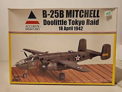 Accurate Miniatures #3430 B-25B Mitchell Doolittle Tokyo Raid 1942 1:48 NISB  • $74