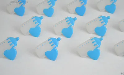 It's A Boy 24 Baby Bottle Baby Shower Cupcake Rings Party Game Favors Prizes • $10.99