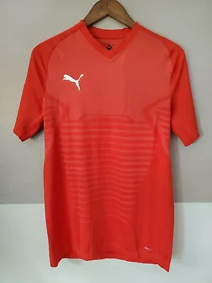 $57.37 • Buy Puma Final Evoknit Jersey Short Sleeve Dry Cell Shirt Solar Red Men's Size XL