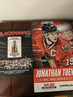 2013 Chicago Blackhawks Stanley Cup Champions Program W Toews Poster Insert  • $39.98