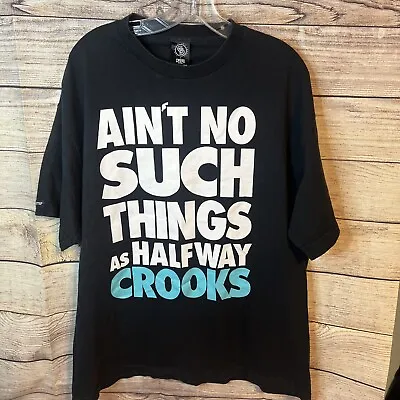 Crooks & Castles Halfway Crooks Shirt XL  Mobb Deep Obey 10 Hundreds Hip Hop Rap • $25