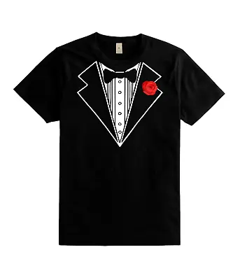£14.95 • Buy Tuxedo Suit Bow Tie Funny Joke Fancy Dress T Shirt Wedding Stag
