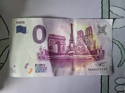 Euro Paris Souvenir Zero 2018 €0  • £10