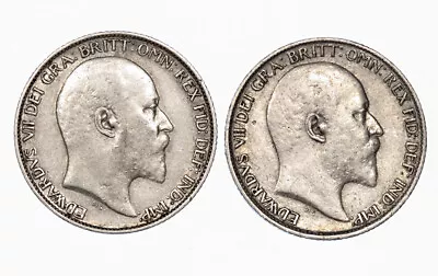 1909 & 1910 Sixpences Edward VII • £21.95