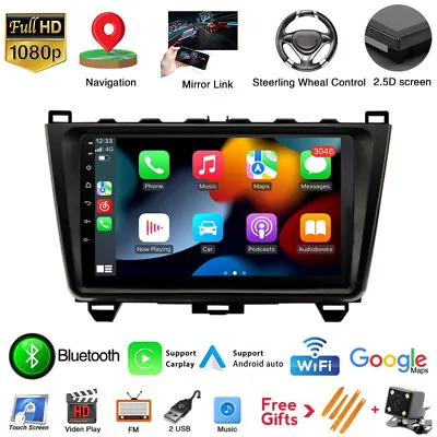 For Mazda 6 2009-2012 9  Android 10.1 Car Stereo Radio GPS Navi Carplay WiFi FM • $155.93