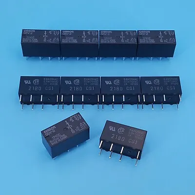 10Pcs Omron G5V-2 DC 12V DPDT 8Pin PCB Mount Low-cost Signal Relay  • $10.50
