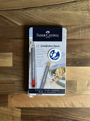 Faber Castell Goldfaber Aqua Set Of 12 Watercolour Pencils New Sealed • £7.95