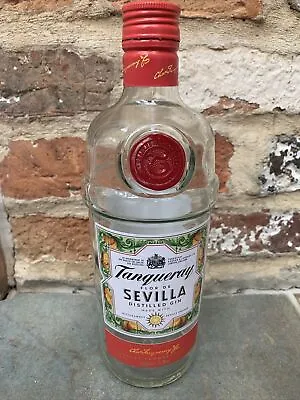 Tanqueray Flor De Sevilla Orange Gin - Empty Glass Bottle - 700ml - Upcycling • £1.99