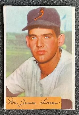 1954 Bowman ROOKIE CARD #101 DON LARSEN TRIMMED RC  • $10.99