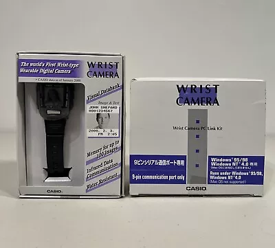 CASIO Wrist Camera Digital  Watch Rare Vintage New In Box NOS + PC Link Kit • $299.99