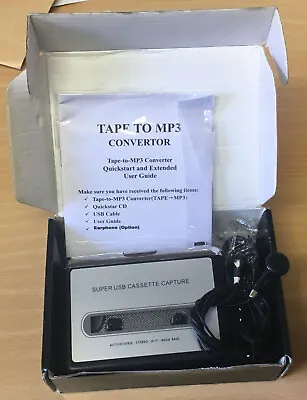 £18.99 • Buy Cassette To MP3 Converter, Super USB Cassette Capture