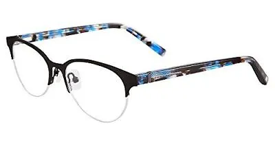 Jones New York NY Semi-Rimless Metal Designer Eyeglasses J145 48mm Black Marble • $24.95