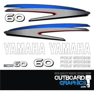 Yamaha 60hp 4 Stroke Outboard Decals/sticker Kit • $75.24