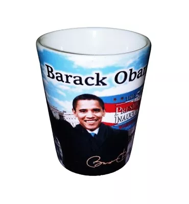 Barrak Obama 57th Inauguration Presidential Commemorative Shot Glass RARE HTF • $25