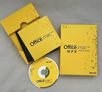 Microsoft Office MAC 2011 Home And Student WPXO- 1 MAC - VG Complete W-key • $32.88