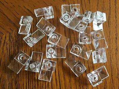 20 Ultra Clear Mirror Wall Mounting Clip Bracket 1/4  Or 1/8  Thick No Screws • $3.60