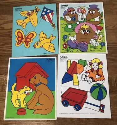 4 Playskool Puzzles 252-01 180-02 186-03 180-14 Vintage  Mr Potato Head Toys • $8