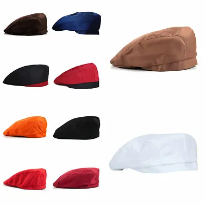 £4.74 • Buy Cotton Flat Cap Classic Gatsby Flat Cap Cabbie Baker Boy Newsboy Hat Uk