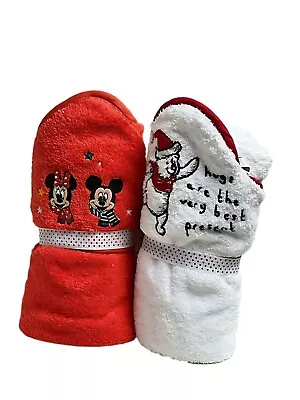 £16.92 • Buy Disney Baby Hooded Towel Winnie The Pooh/Mickey Mouse Toddler Kids Bath Towels
