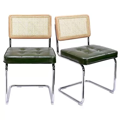 Dining Chairs Set Of 2 Rattan Kitchen Chairs Set Of 2Green Dining Chair Set • $139.99