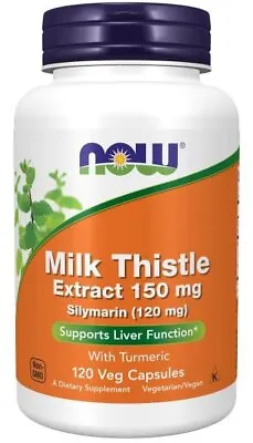 Now Foods Milk Thistle Extract 150 Mg Silymarin (120 Mg) 120 Capsule • $17.23