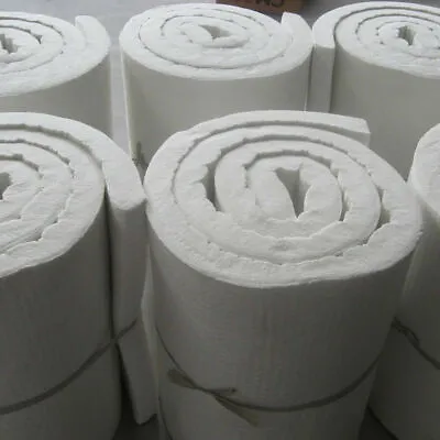 £21.58 • Buy 30mm Aluminum Silicate Ceramic Fiber Blanket For High Temp Pipe Insulation Mat