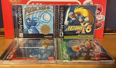 PS1 Mega Man Game Lot. X4X5 X6 & Mega Man 8. Tested! Great Shape! • $122.50