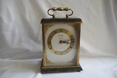 £8.99 • Buy Vintage Metamec Brass Quartz Carriage Clock.