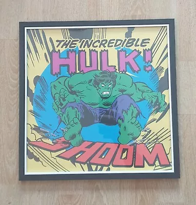 Marvels The Incredible Hulk Framed Poster 12  Square Brand New Lovely Gift  • £16.99