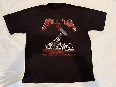 Vintage 80’s Metallica 1987 Kill Em All - Whiplash • $2345