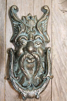 $36.88 • Buy Cast Iron Gargoyle Door Knocker Rust-Inhibiting Bronzed Finish Ships Free! H-93