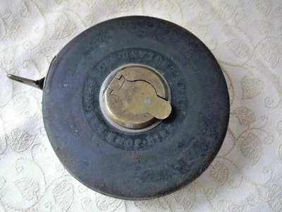 £14 • Buy Vintage John Rabone & Son Leather Cased Metal Tape Measure  