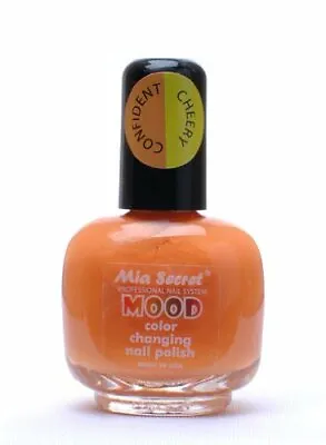 Mia Secret Mood Nail Lacquer Color Changing Nail Polish Papaya To Mango • $12.99