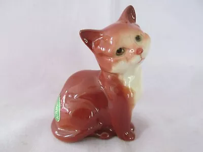 Vintage Beswick Small Brown Cat Or Kitten Figurine Figure Original Sticker • $32