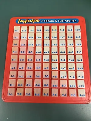 MAGIC MATH MACHINE Press & See Addition Subtraction Learning Game Vintage • $10