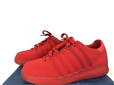 K.Swiss Classic 96 P Mens Low Ribbon Red/Ice Shoes/Sneakers 03726-643-M Size 12 • $39.99