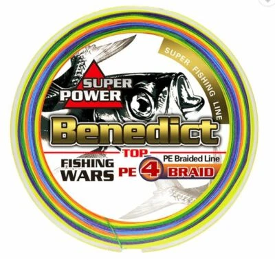 $15.99 • Buy ** FREE SHIPPING ** 300m BENEDICT Fishing Line PE Braid Yellow Multi Colour 