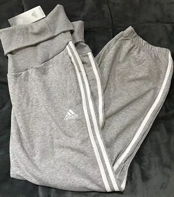 Adidas Maternity Jogging Tracksuit Bottoms Yoga Pants 2XL UK24–26 Plus Size Grey • £20