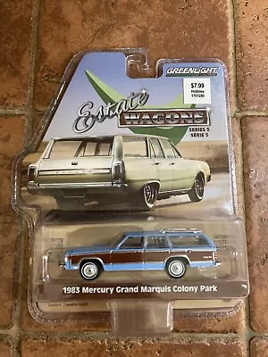 Greenlight Estate Wagon 1983 Mercury Grand Marquis Colony Park 1:64 Scale • $20