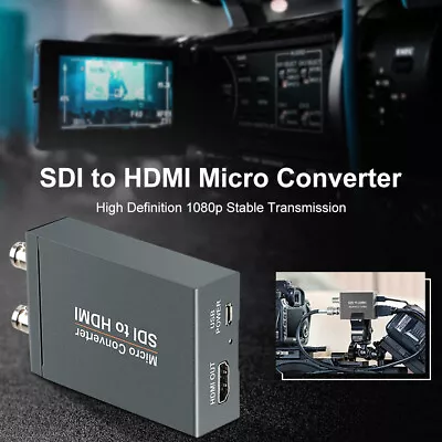 1 SDI In To 2 HDM + SDI Out Mini HD Video Micro Converter Audio Switcher . • $29.61