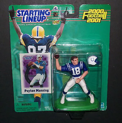 Peyton Manning INDIANAPOLIS COLTS 2000 NFL Starting Lineup Football Figure • $10